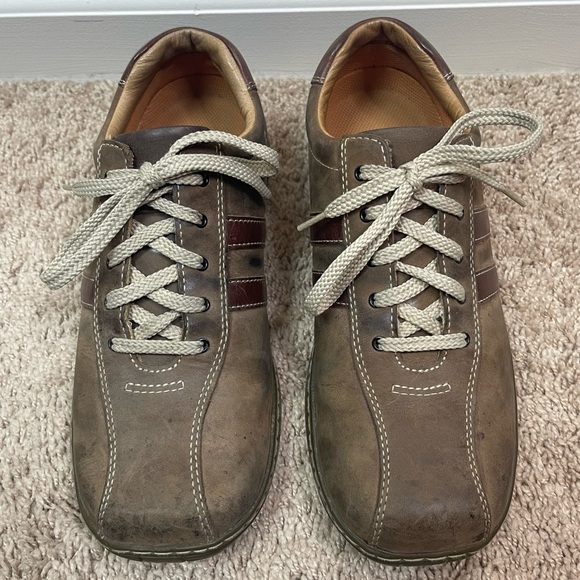 Skechers 4400 Vintage 90’s Y2K Brown Leather Lace-Up Driver Shoes Men\'s Size 8 main image 12